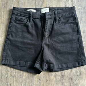 Black Denim Women’s Shorts